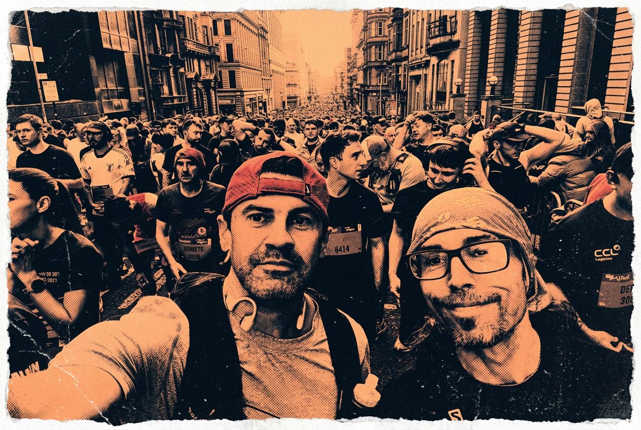 Scott and Adam, the race organisers behind Dirt & Distance Run Co