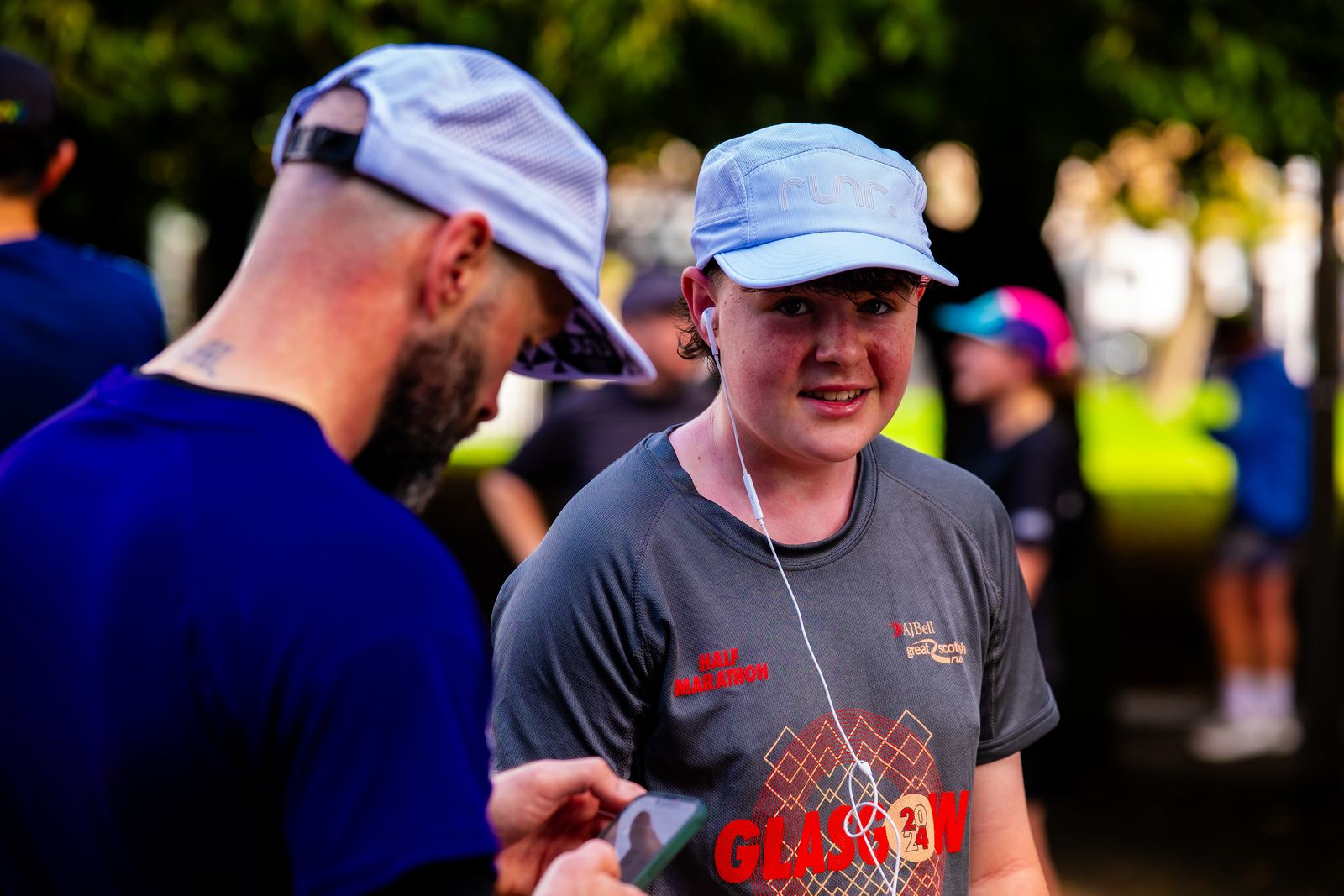 Big Glasgow Running Event - runners and the crowd on the day